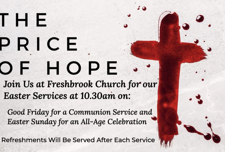 The Price of Hope gets very real this weekend.  Join us for our Easter Services: