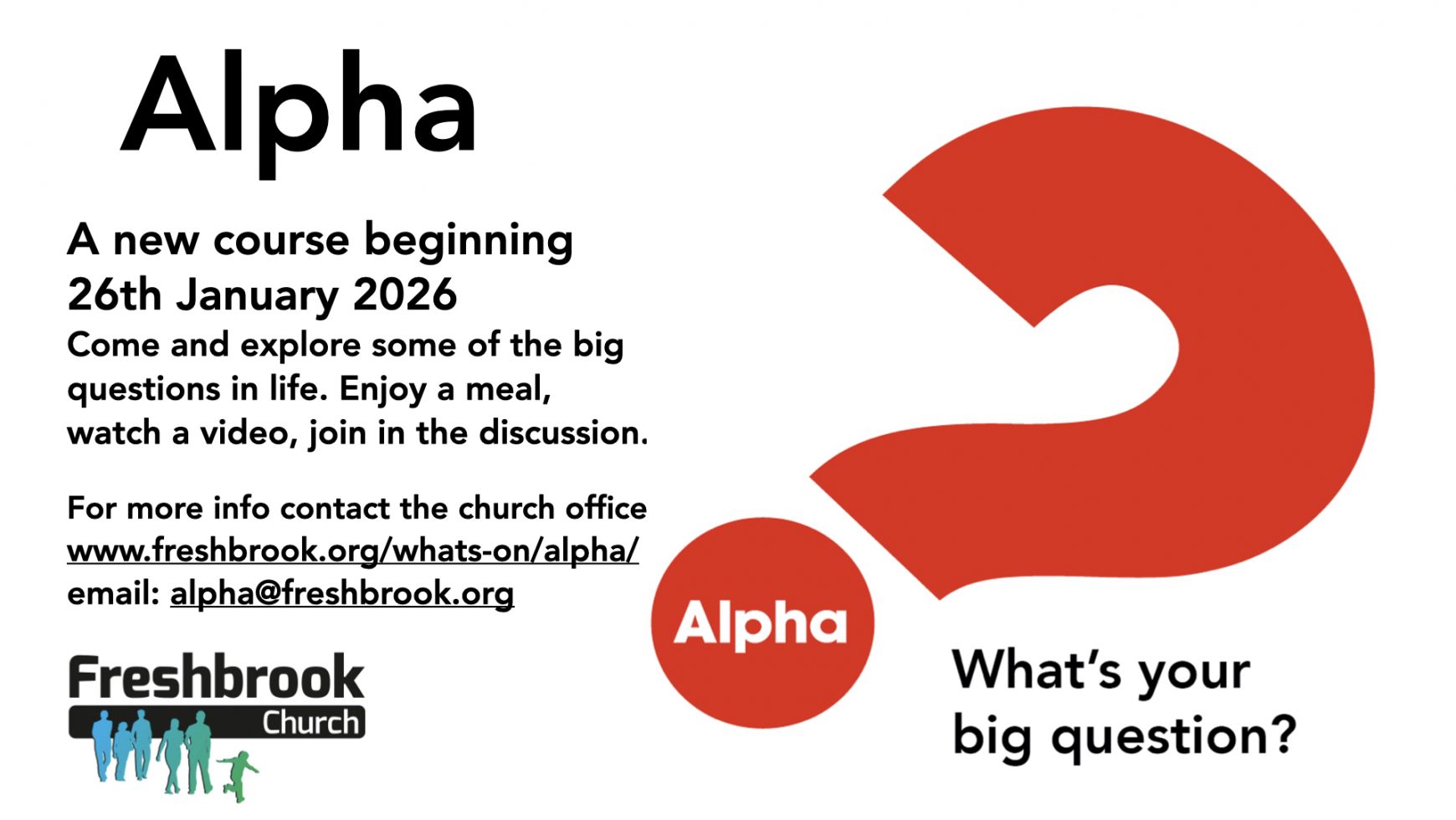 Come and join our new Alpha course!