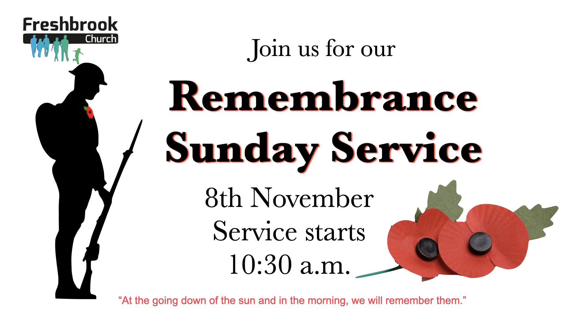 Our Remembrance Sunday Service.